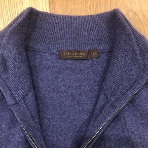 Quarter zip cashmere sweater